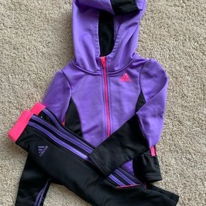 Girls adidas track suit